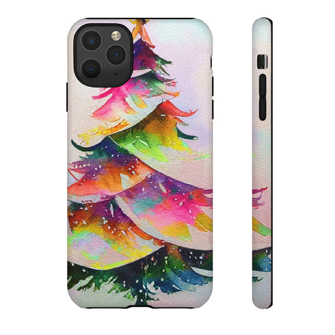 Swooshy Christmas Tree - Impact Resistant Phone Case iPhone 11 Pro Max Matte